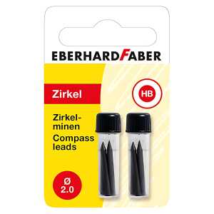 Zirkelmine 2mm 2er im Blister, 2x 4 Bleiminen mit angeschrägter Spitze