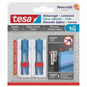 Powerstrips Klebenagel 2x1kg für Tapete und Putz, verstellbar