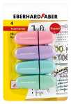 Mini Textmarker 4er pastell violett, rosa, türkis...