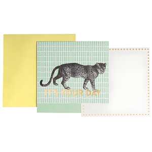 Geschenkkarte 23x23cm Torra mint, Aufschrift "Its Your Day"