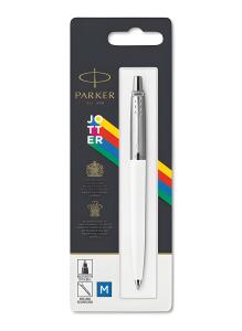 Kugelschreiber Jotter, weiß, M, Schreibfarbe: blau