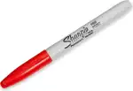 Sharpie Permanentmarker, feine Spitze, rote tinte, 1...