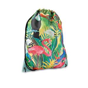 LANNOO Freizeittasche 43cm Tukan, aus Polyester, mit schwarzer Kordel