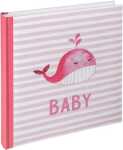 Babyalbum 28x31cm Waal rosa, Buchalbum zum Einkleben, 50...