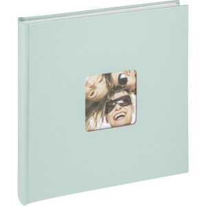 Fotoalbum 26x25cm Fun mintgrün, Buchalbum 40 weiße Seiten