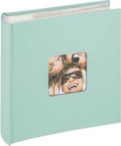 Fotoalbum 22x24cm Fun mintgrün, Memoalbum , 50 weiße Seite