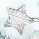 Weihnachts-Motiv-Papier - Stern - blau/braun/weiß...