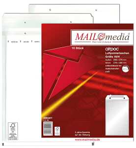 MAILmedia Luftpolster-Versandtasche n, Typ 18/H, weiß, 27 g (8711023)