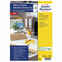 Zweckform 49300 Home Office Etiketten Starter-Set - 189 Etiketten, sortiert