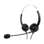MEDIARANGE Headset Stereo mit Mikrofon - schwarz/silber