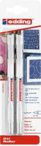 Edding Gelroller 2185 0,7 mm weiß 2er-Blister