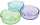 Aschenbecher Glas farbig sortiert 10,5 x 3,8cm