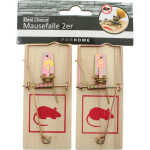 Mausefalle 2er Set Holz je 9,5x4,8cm i.Polybeutel
