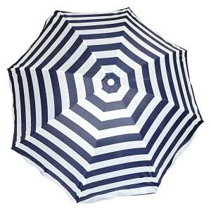 Sonnenschirm 200cm, UV blau-weiß mit Knick, mit UV Schutz,