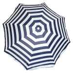 Sonnenschirm 200cm, UV blau-weiß mit Knick, mit UV...