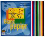 IDENA Idena Glanzpapier A4 12 Blatt sort.,gummiert