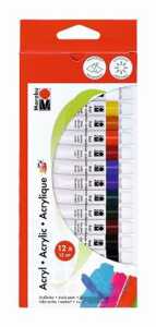 Acrylfarbe Set 12tlg. MARABU 1210 00 200