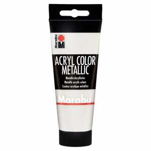 MARABU Acryl Color, Metallic Weiß, 100 ml