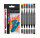 MARABU  Sketch Marker Graphix  6er Set Heat, 6 farbige Stifte mit Doppelspitze,, 1-7mm Keilspitze und 1mm Konturenspitze,, hochwertige, geruchsarme, schnelltrocknende,, alkoholbasierte Tinte, ideal für Illustrationen, Skizzen,, Reinzeichnungen, und vieles