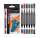Sketch Marker Graphix 6er Set Heat, 6 farbige Stifte mit Doppelspitze