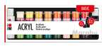 MARABU Acrylfarben 34er Set Basic 32x 3,5ml 2x 59ml,