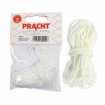 PRACHT  Pracht Gummi weiß  2mm