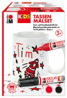 MARABU  Porcelain und Glaspainter  Kids Tassen Malset...