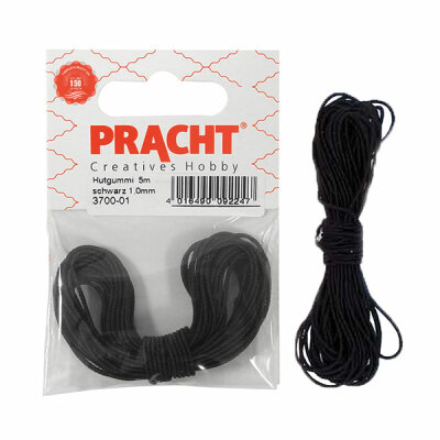 PRACHT  Pracht Hutgummi  schwarz 0,6mm