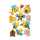 GLOREX Moosgummisticker 3D Bienen 6x4,5cm 11teilig, selbstklebend