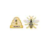 GLOREX Streuteile Holz 3,8x3,2cm Bienen Korb 8er, zur...