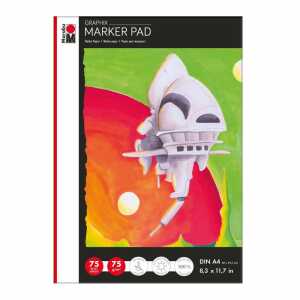 Marker Pad Graphix A4 Markerpapier 75 Blatt 75g, säurefrei,