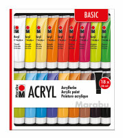 MARABU  Acrylfarbenset 18x36 ml