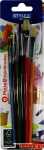STY Pinsel Aquarellspitz+ Borstenflachpinsel flach 6er Set