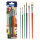 Toppoint Pinsel Set 6er   Aquarellspitzpinsel /Borstenflachpinsel mit Kunststoffgriffen