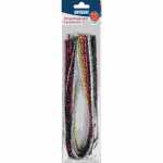 STYLEX SCHREIBW Chenilledraht Glitzer 10 Farben sortiert