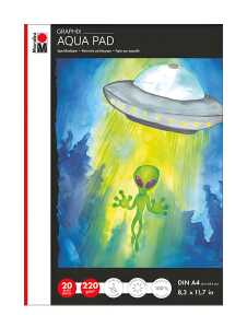 Aqua Pad Graphix A4 Aquarellpapier 20 Blatt, 220g, säurefrei,