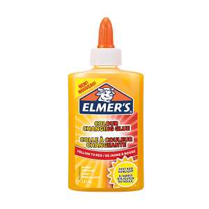 Bastelkleber 147ml Farbwechsel gelb orange, auswaschbar