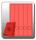 Rückenschilder, lang/schmal, 39x285mm, rot