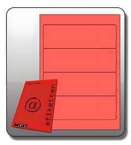 Rückenschilder, SK kurz, breit, 190x61mm, rot