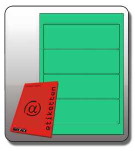 Rückenschilder, SK kurz, breit, 190x61mm, grün