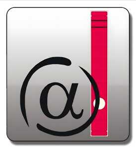 Rückenschild lang/schmal selbstklebend, Farbe rot