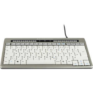 Kompakte Tastatur 840 DE, USB, Multimedia-Tasten, 2 USB-Ports,