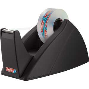tesa Tischabroller Easy Cut - für Rollen bis 33 m x 19 mm, schwarz
