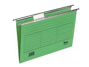 Hängemappe A4 seitlich offen grün 230g/qm Farbkarton, Beschriftungs-