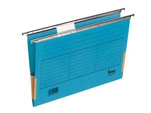 Hängemappe A4 mit Frosch blau 230g/qm Farbkarton, Beschriftungs-