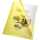 Aktenhülle, A4, PVC, 150my, gelb oben und rechts offen, glatt