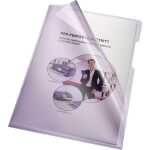 Aktenhülle, A4, PVC, 150my, lila oben und rechts...
