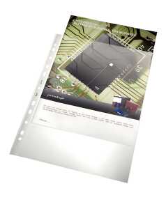 Lochrandhülle, A4, PP, 140my, klar oben offen, glatt