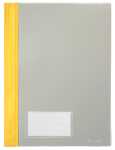 Schnellhefter A4, mit Einsteckfach, gelb, transparenter...