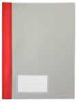 Schnellhefter A4, mit Einsteckfach, rot, transparenter...
